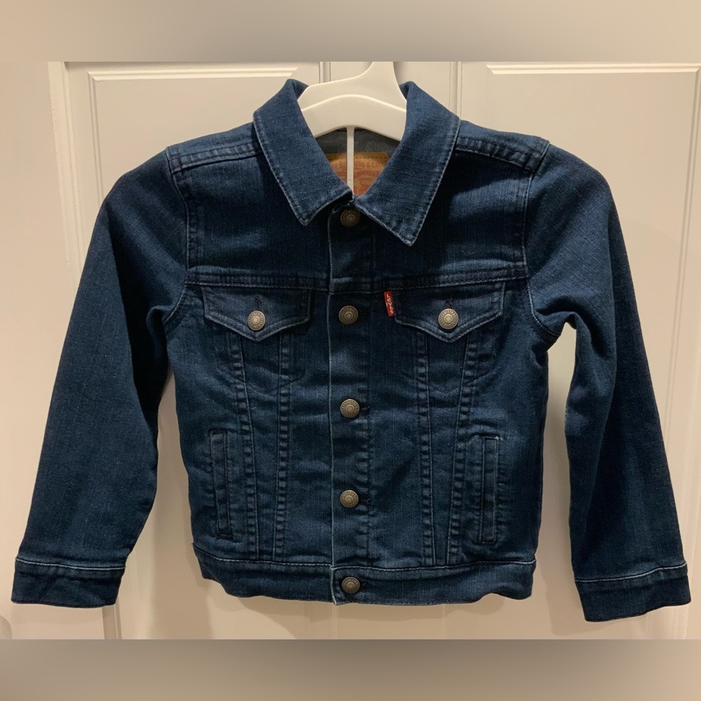 Levi’s Boys Dark Denim Trucker Jean Jacket